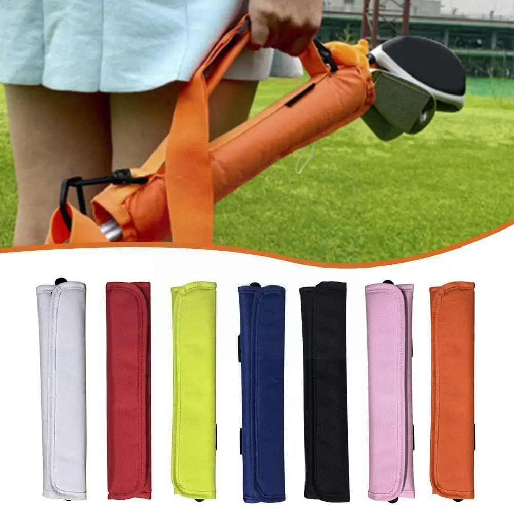 

Golf Club Bag Lightweight Portable Adjustable Crossbody Golf Strap Bag Shoulder Travel Training Bags J5q1