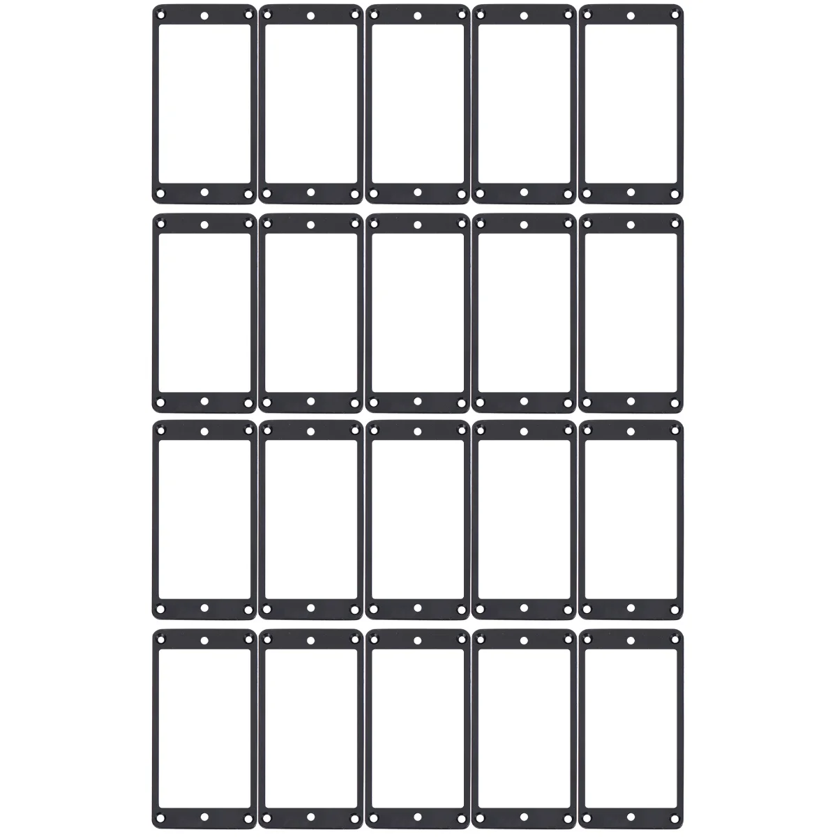 

Guitar Mounting Humbucker Pickup Rings Metal Set Pickups Cover Ring Accessory Black Covers Truss Rod Frame Supplies Curved