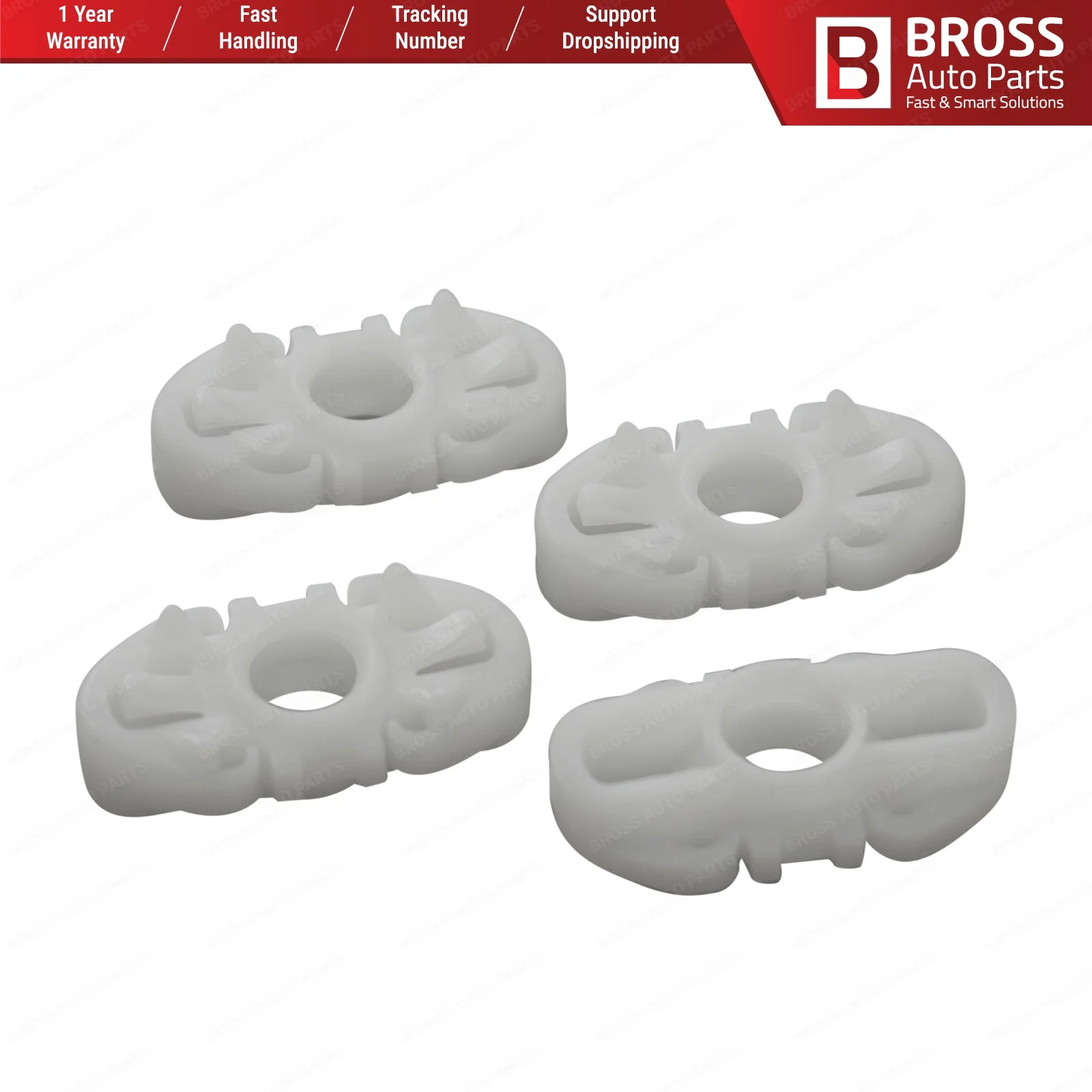Bross BWR5030 4 шт. дверные оконные направляющие стеклянные трековые зажимы для Ford Transit