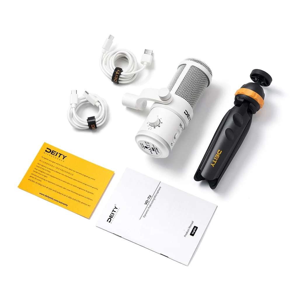 Aputure Deity VO-7U USB Динамический настольный микрофон для подкастов набор штативов с