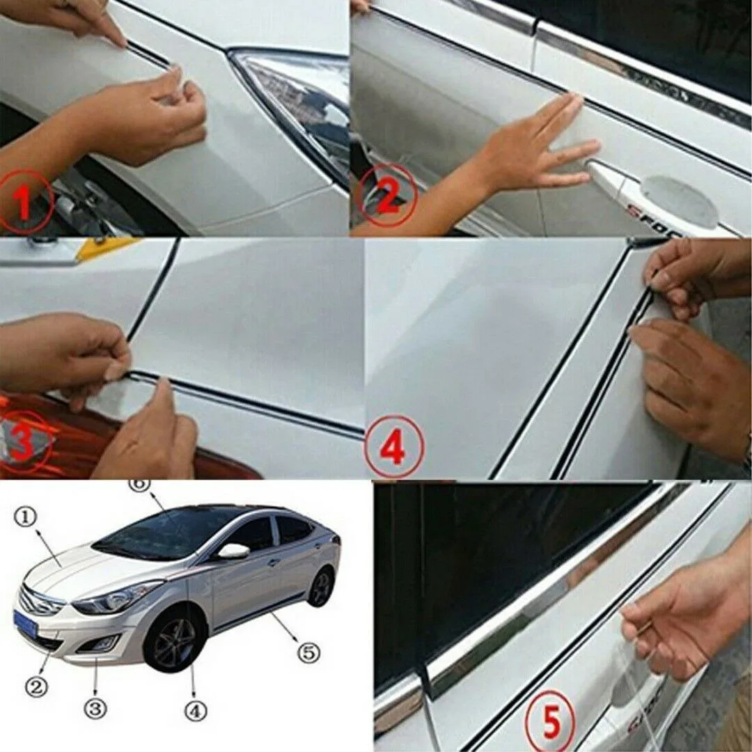 2 рулона полосатая виниловая наклейка клейкая лента для кузова автомобиля