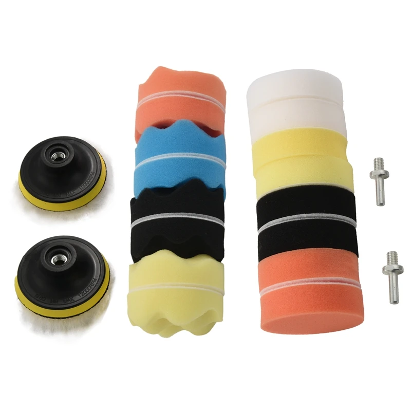 

Car Foam Drill Polishing Pad Kit 22 PCS, 3 Inch Buffing Pads