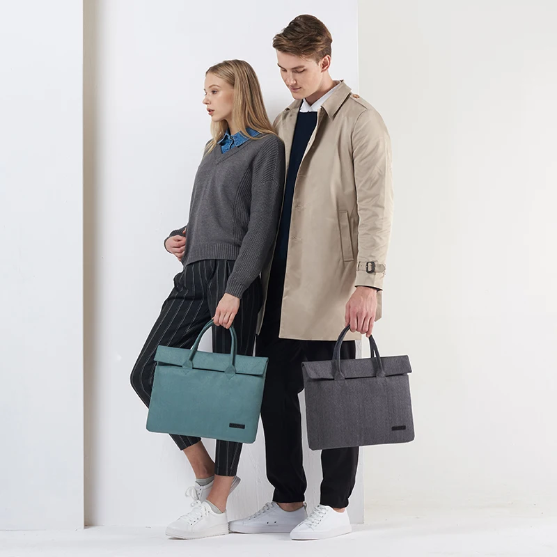 WEPLUS 14 inch Travel Laptop Briefcase Water-resistant Laptop Sleeve Case with Handle Computer Case Briefcases for Men and Women