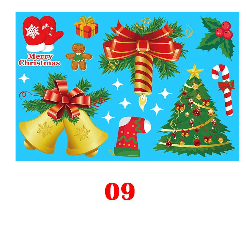 

Рождественские наклейки на окна ПВХ