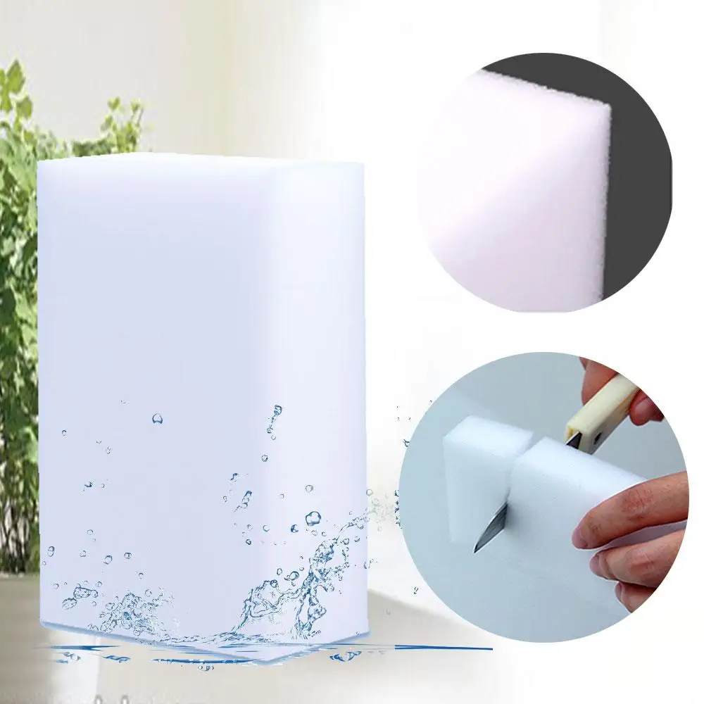 

100pcs/Lot Magic Sponge Eraser White Melamine Sponge for Dishwashing Kitchen Bathroom Office Cleaner Cleaning Tools 100*60*20mm