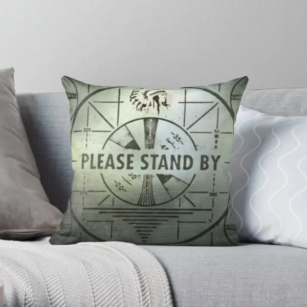 

Please Stand By Printing Throw Pillow Cover Decorative Car Comfort Fashion Decor Square Soft Sofa Waist Pillows not include