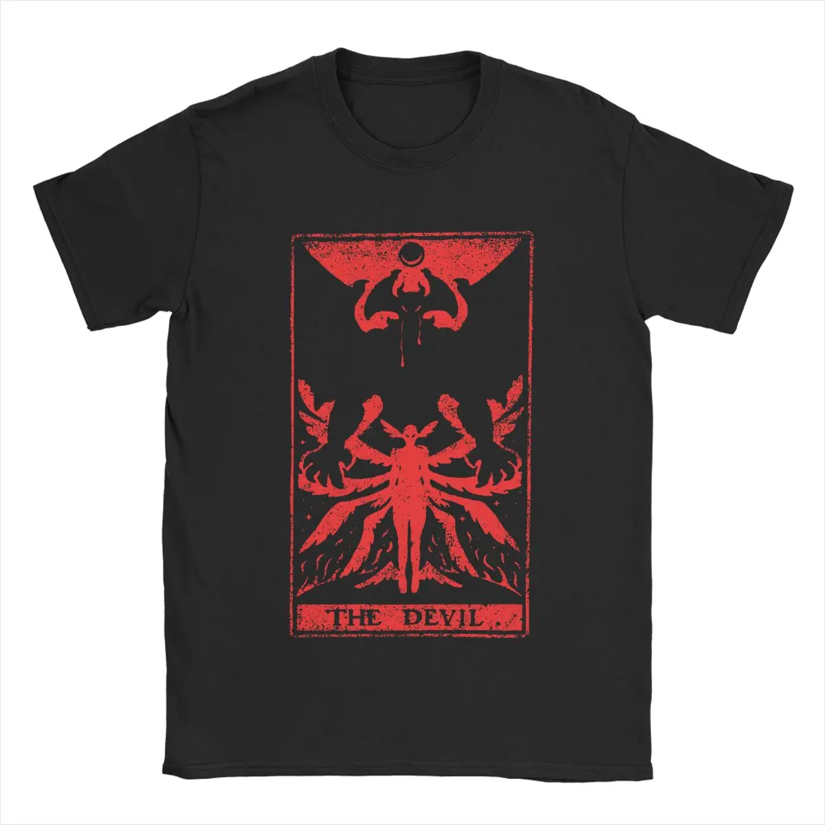 

Unique Devil Tarot Crybaby T-Shirt Men 100% Cotton T Shirts Devilman Akira Devil Ryo Anime Tee Shirt Printed Clothing