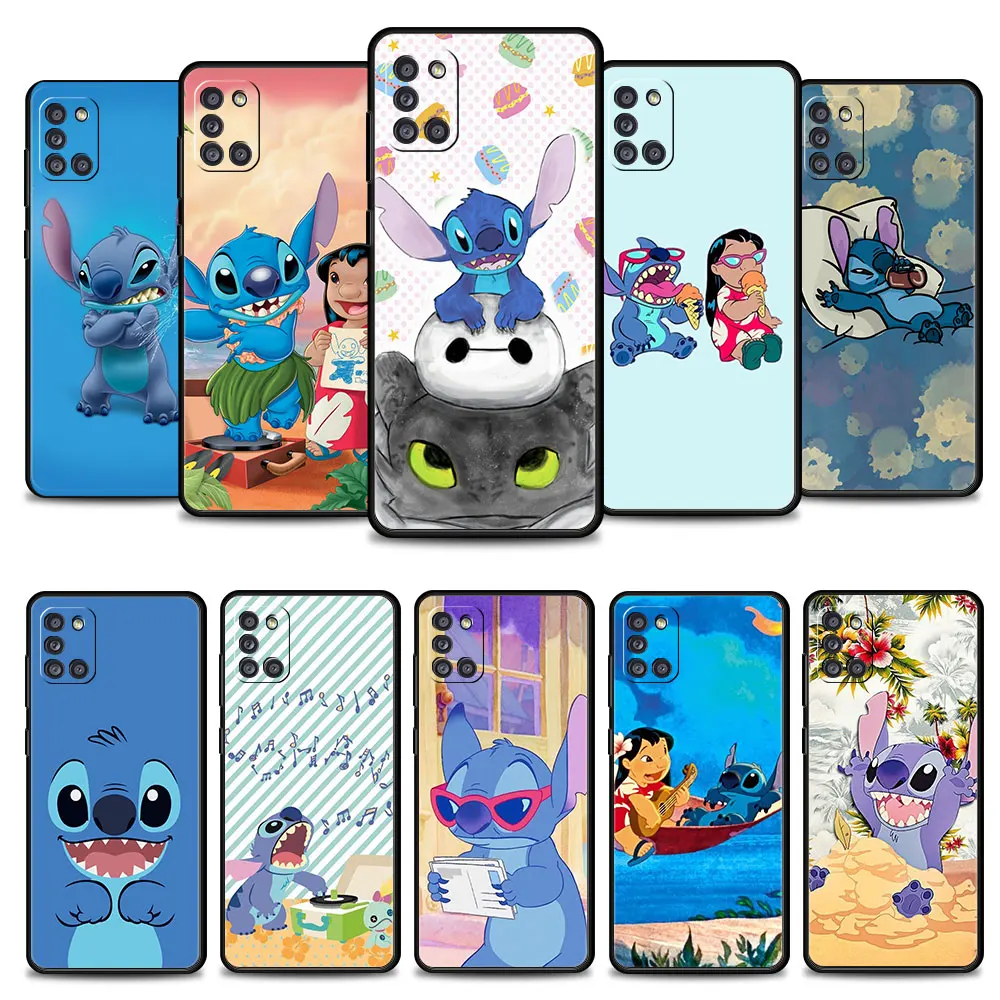 

Disney Stitch Baymax Toothless Phone Case For Samsung Galaxy A73 A53 A71 A51 A41 A31 A33 A22 A12 A21s A13 A32 A52s A72 A52 A23