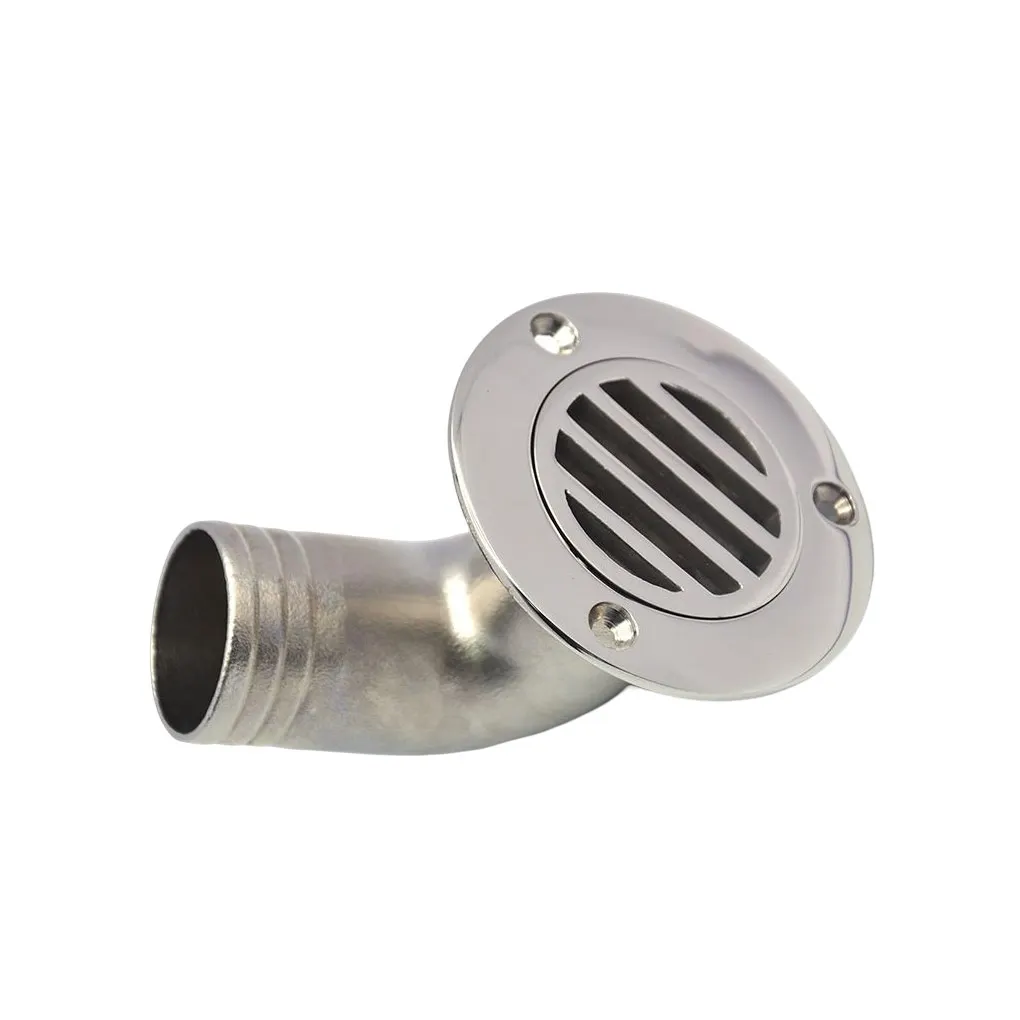 

Boat Deck Drain Cover Stainless Steel Small Scupper Bend Convenient Lightness Drainage Draining Boats Fittings Hardware