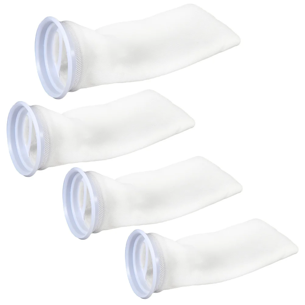 

4 Pcs Coral Reef Aquarium Filtering Tools Pouches Fish Tank Sink Holder Water Cotton Socks Filtration System Supply Bag