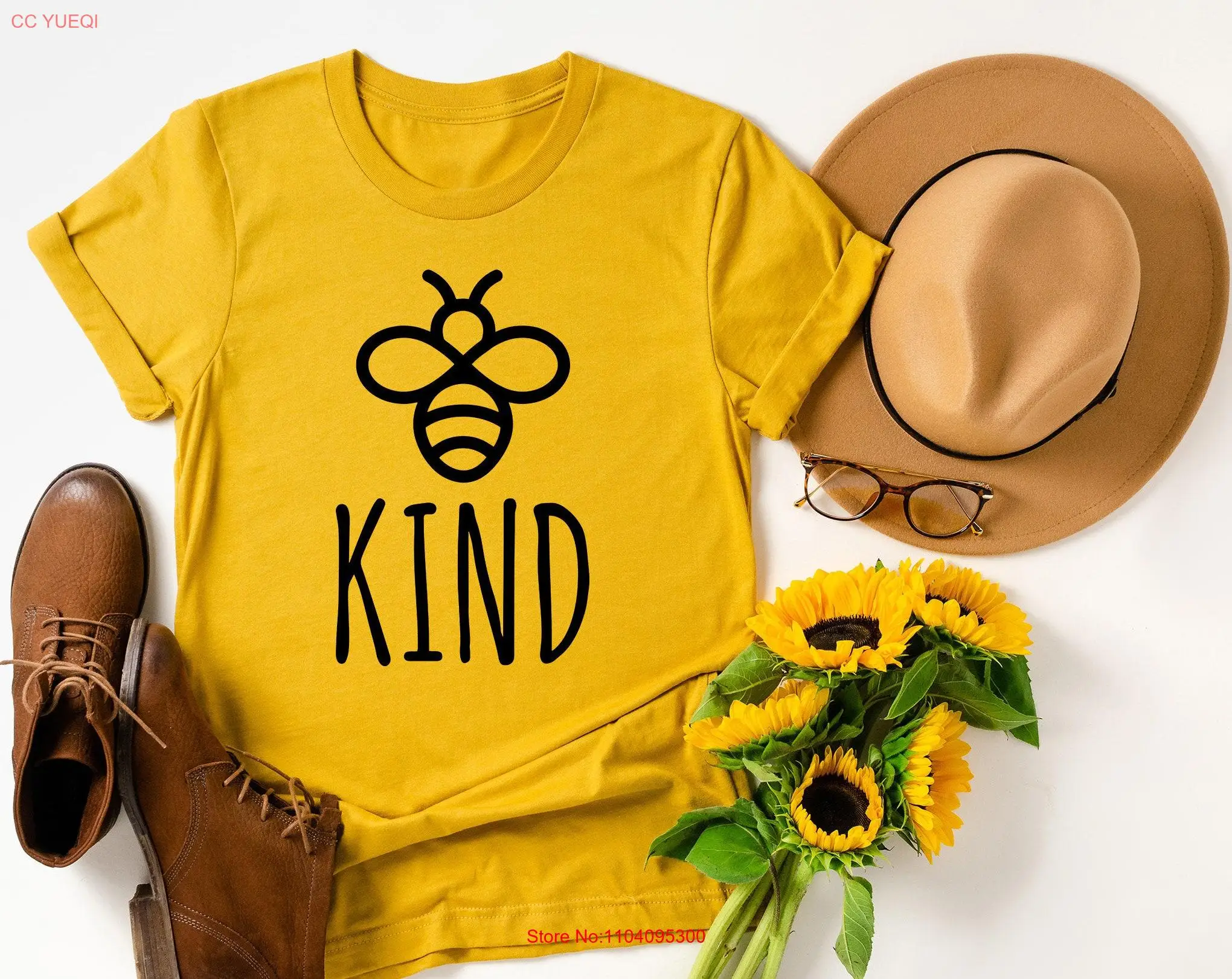 Bee Kind shirt T Honey Mustard Always Be for women Kindness shirts Inspirational sayings gift Yellow