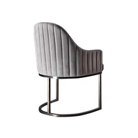 velvet hotel restaurant chair metal base dining chair