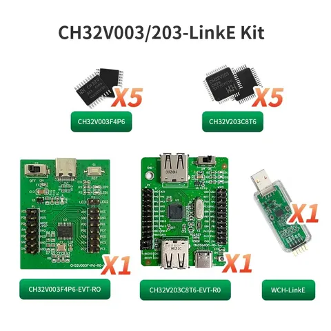 Разработка платы CH32V003/203-LinkE