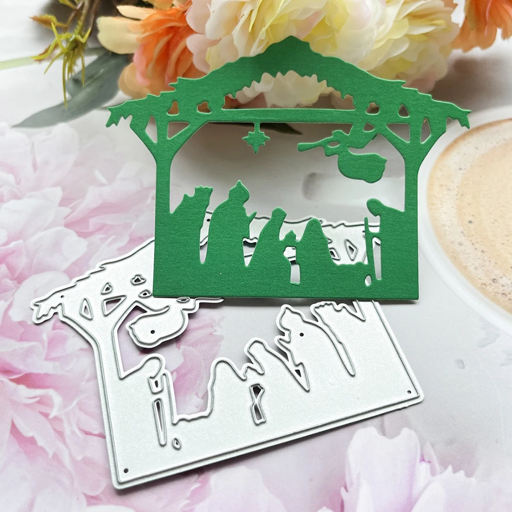 

Рождественский день Рождества Малыш Иисус металлические Вырубные штампы для изготовления открыток фотоальбом Декор Сделай Сам бумага для рукоделия