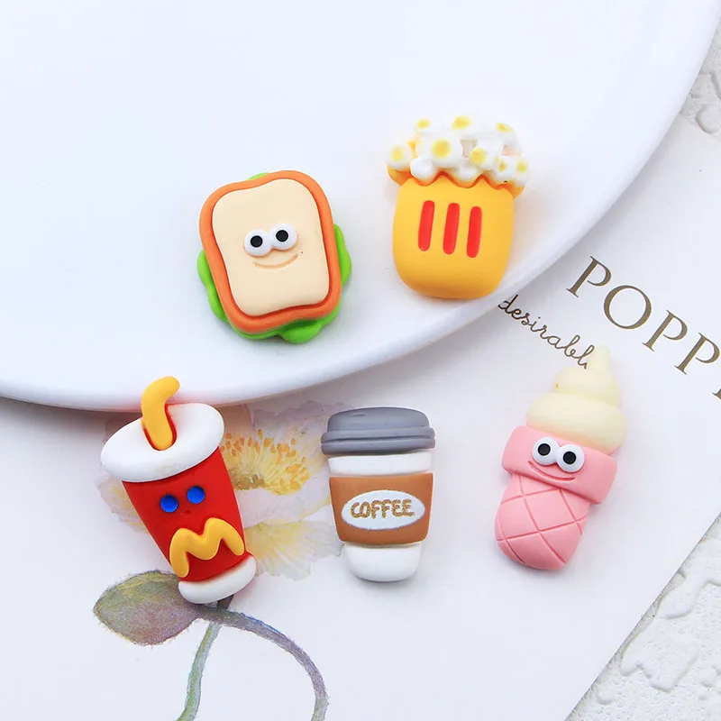 10 шт. каучуковый хамбугер, кабошон, хлеб, напитки, слайм, очаровательные украшения для скрапбукинга, искусственные подвески для украшения 10 шт. каучуковый хамбугер, кабошон, хлеб, напитки, слайм, очаровательные украшения для скрапбукинга, искусственные подвески для украшения