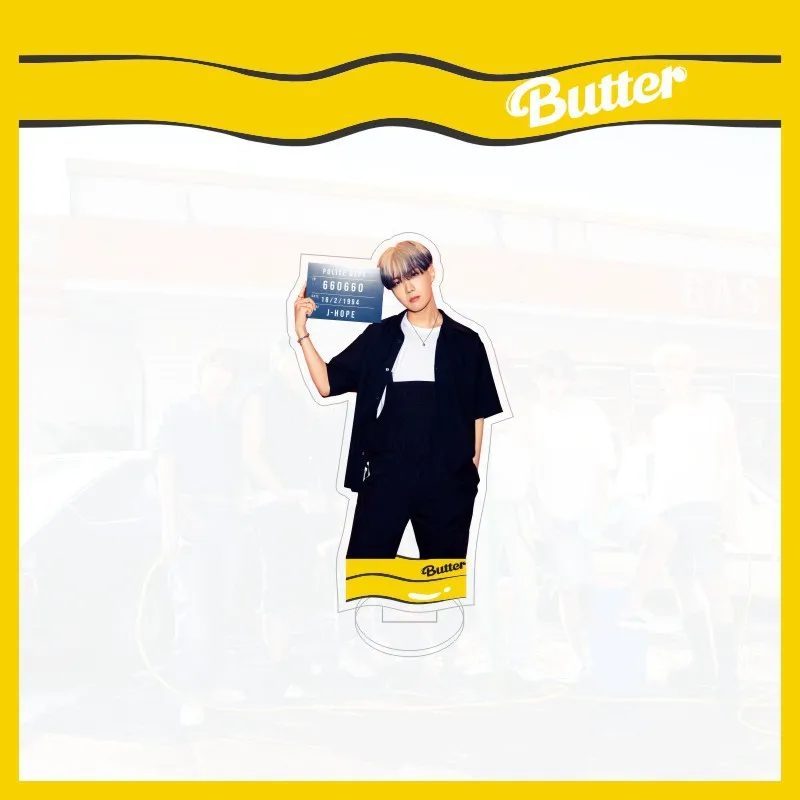 Korea Star Butter Album Acrylic Stand Figure Model Jungkook V Jimin Action Desk Decoration Fans Gift | Игрушки и хобби