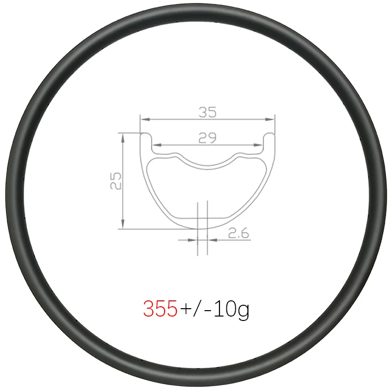 

650B 35 мм широкий MTB XC карбоновый обод диск бескамерная покрышка ассиметричный 25 мм Глубина 27.5er горное колесо 24H 28H 32H 36H UD 3K 12K