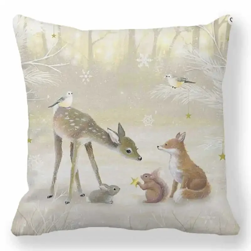 

Рождественский чехол для подушки MINISO 45x45 см