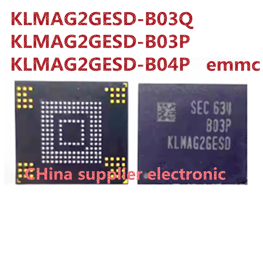 KLMAG2GESD-B03Q KLMAG2GESD-B03P для Samsung emmc 153 ball 16G б/у с рисунком