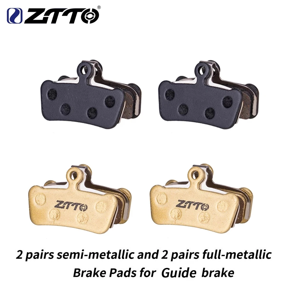 

ZTTO 4 Pairs MTB Bike 4 Piston Disc Brake Pads Brake Shoes For Guide G2 RSC Hydraulic brake Metallic Brake Pads XO Trail E9 E7
