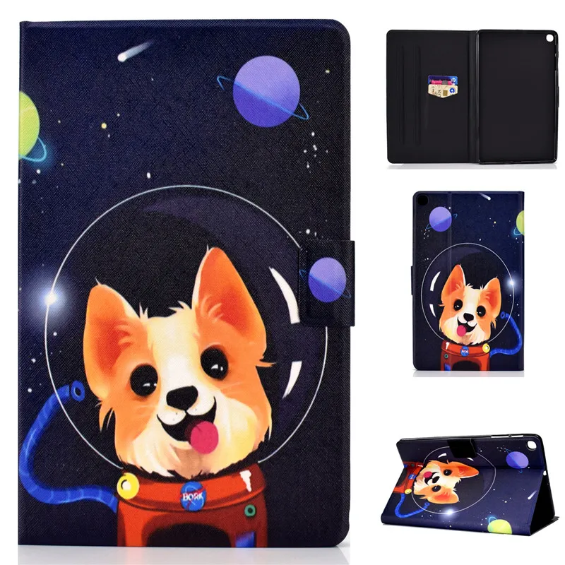 

For Samsung Galaxy Tab S5e -T720 SM-T725 10.5'' Funda for Tab S5 E Tablet Painted Cat Dog Shell Coque Kids Cover