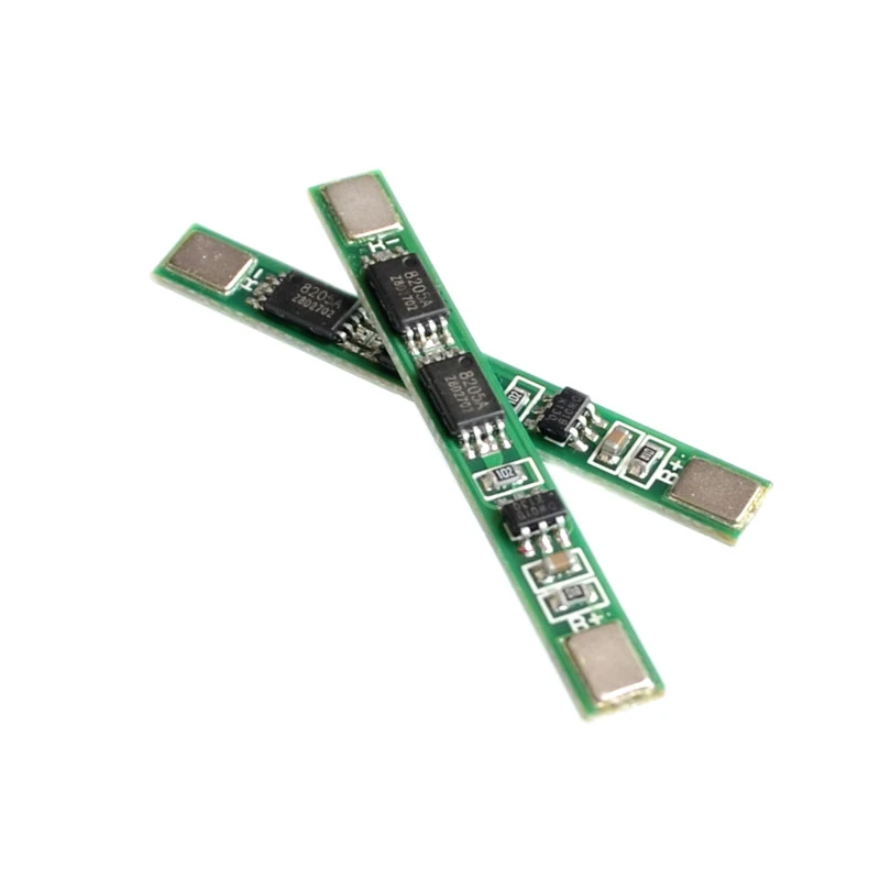 

5~500Pcs Single Section Double MSO 3.7V Protective Plate With Iron Sheet Can Be Spot Welded For 18650 Polymer Lithium Battery Pa
