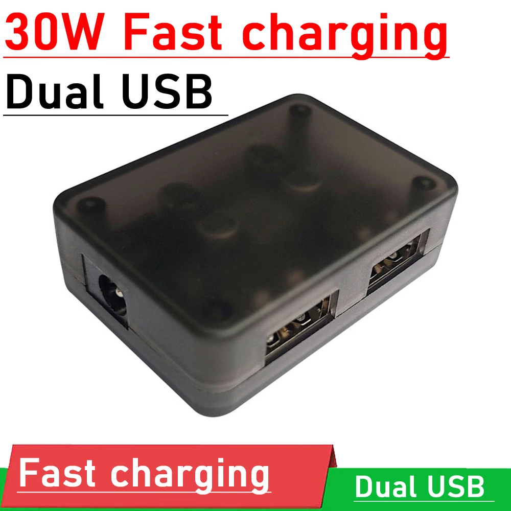 

Понижающий модуль быстрой зарядки DYKB, 30 Вт, 3,5 А, постоянный ток 12 В, 15 В, 19 В, 24 В на два USB, QC3.0, быстрое зарядное устройство для автомобиля Huawei SCP