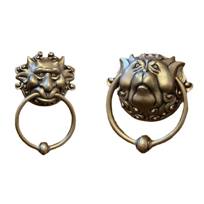 

Door Knocker Satyr Balls Vintage Hanging Doorbell Pendant Funny Knocking Ornaments Indoors Knocker Wall Art Decor