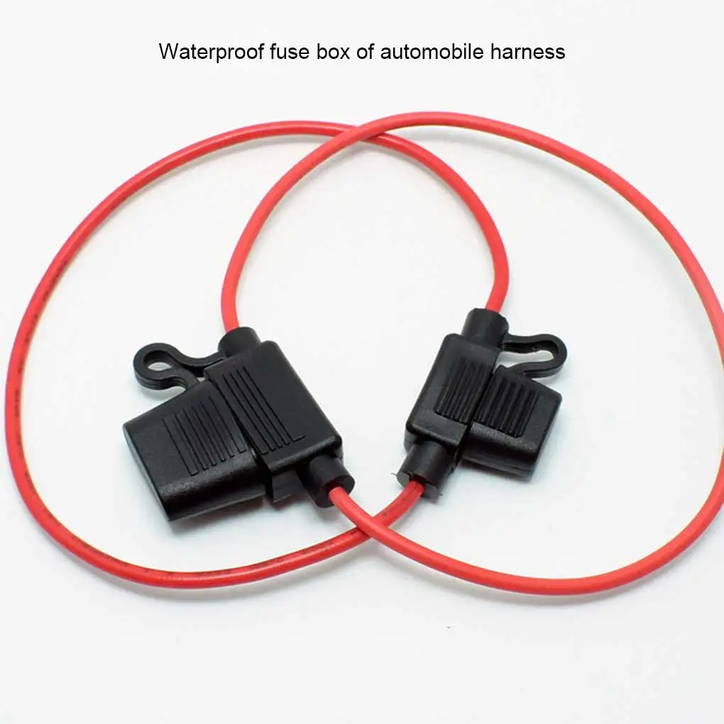 

10 Pieces Car Fuse Holder Wiring Harness Waterproof Inline Cover Installation Boat Replacement Auto 20 to 270mm