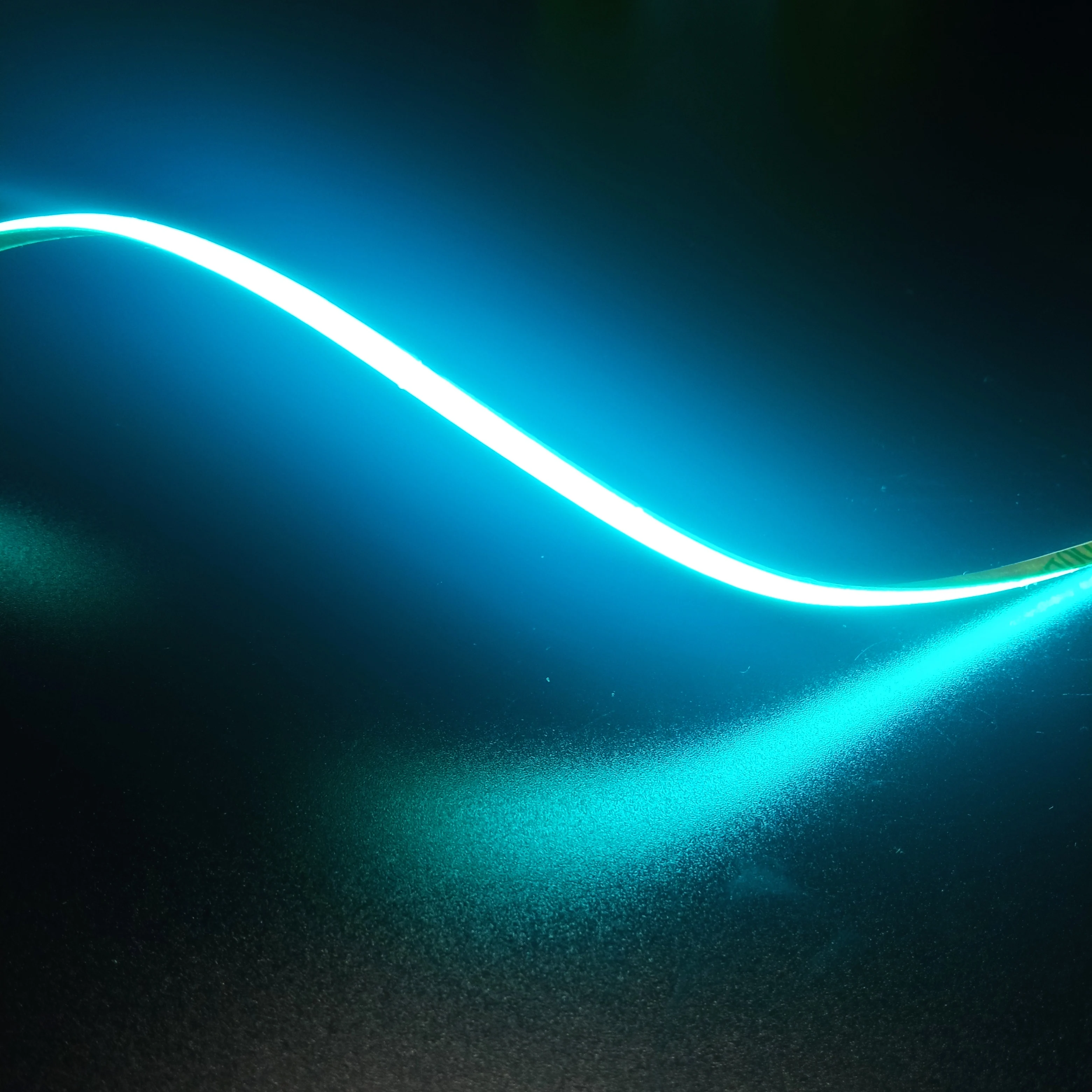 Tira de luces LED COB ultrafina y estrecha para coche, cinta Flexible de LEDs 2,7/m para habitación, coche, rojo, verde, azul, rosa, DC12V, 480mm, 5mm