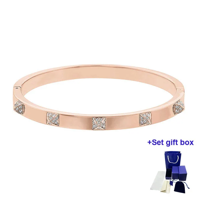 S High Quality Fashion Bracelet Tactic Bracelet, White. Rose Gold Exquisite Gift Box, Free Shipping