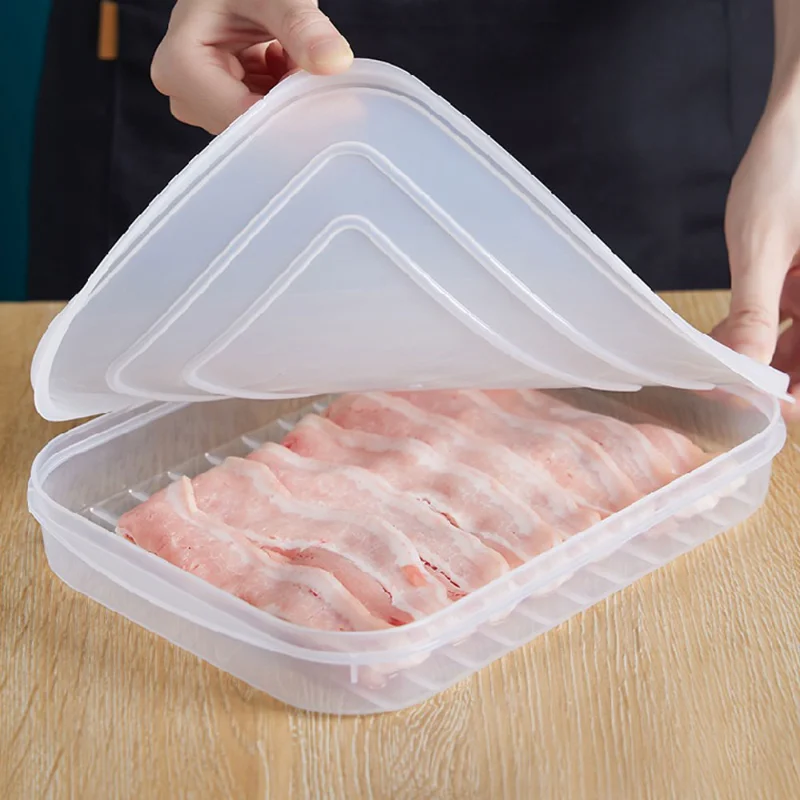 

Food Fresh Keeper Kitchen Storage Boxes Food Storage Containers Bacon Box