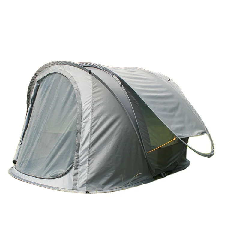 

Outdoor big camping tents for three person used Light Weight Luxury Folding Pop Up Family Outdoor Camping Tent