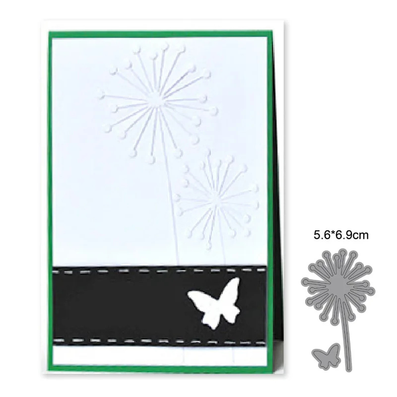 

Metal Cutting Dies Dandelion Butterfly Frame Pattern DIY Stencils Scrapbooking Photo Album Embossing Paper Card Decor