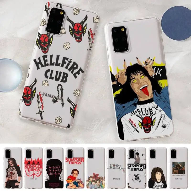 

Stranger Things Season 4 Hellfire Club Phone Case for Samsung S20 S10 lite S21 plus for Redmi Note8 9pro for Huawei P20 Case