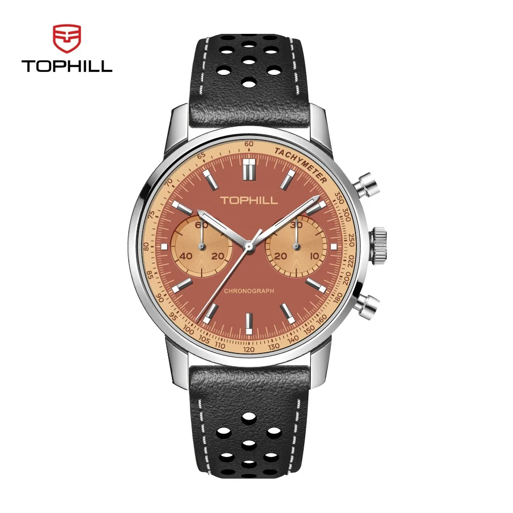 Часы TOPHILL с хронографом часы-пилот часы Seagull 1963 ST1901 механизм наручные сапфировым