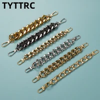 1pc luxurious metal chain croc charms designer jewelry diy shoes party decaration for croc clogs kids boy women girls gifts
