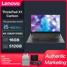 New Lenovo ThinkPad X1 Carbon Laptop Intel I5-10210U I7-10710U 512GB/1TB 14inch Slim Notebook Windows Global Edition