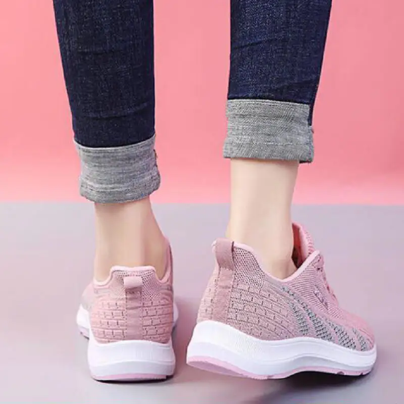 Ladies Non-slip Sport Walking Shoe Spring High Quality Cushioning Running Shoes Women Breathable Autumn Athletics Casual Sneake