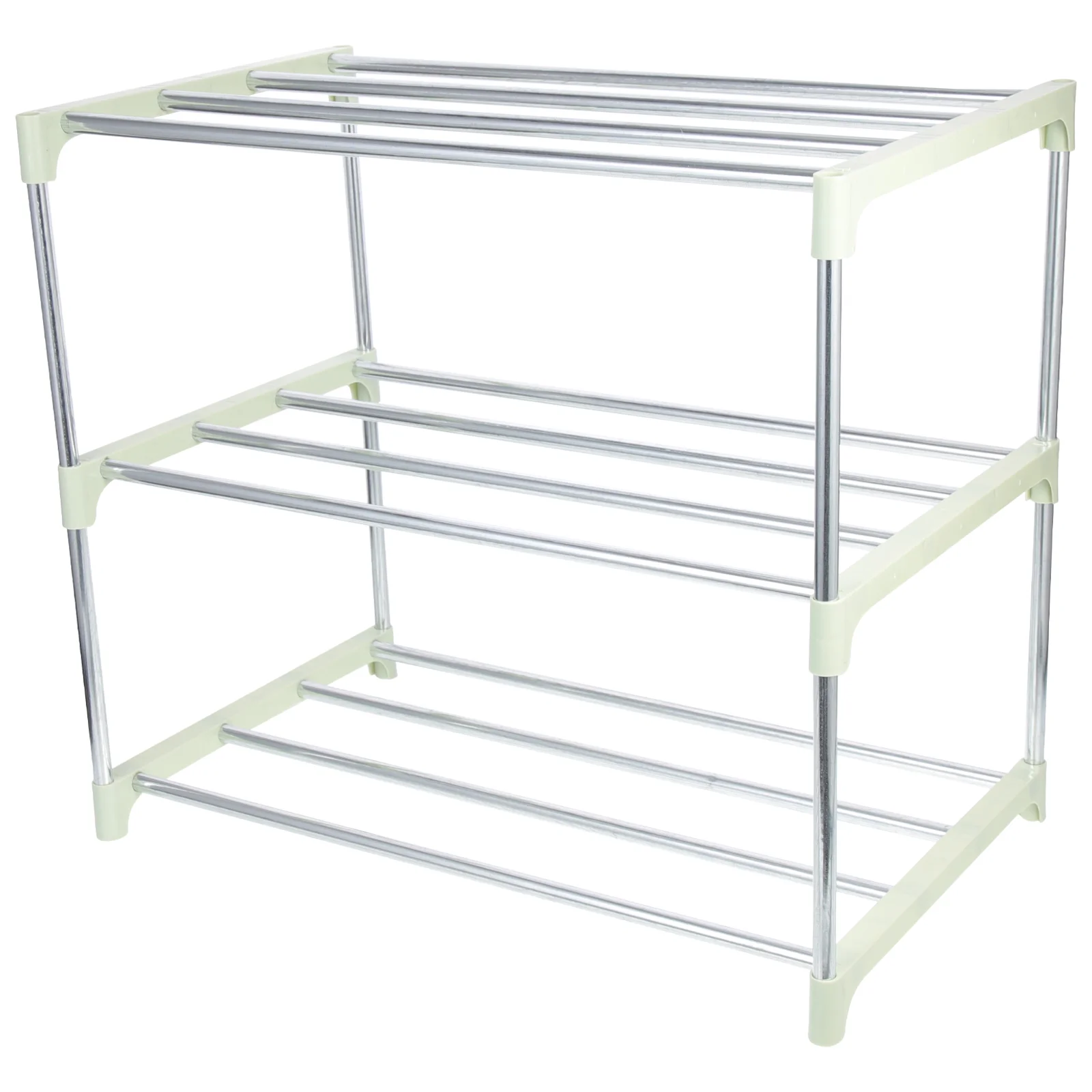 

Shoe Rack Closet Storage Holder Bag Stainless Steel Multi-layer Shoes Stand Pp Shelf