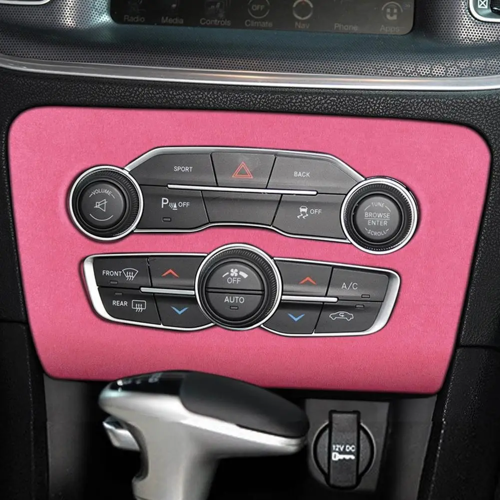 

Automobile AC Switch Panel Console Air Conditioning Switch Anti-scratch Frame for Charger 2016-2021 Left Drive Car Accessories