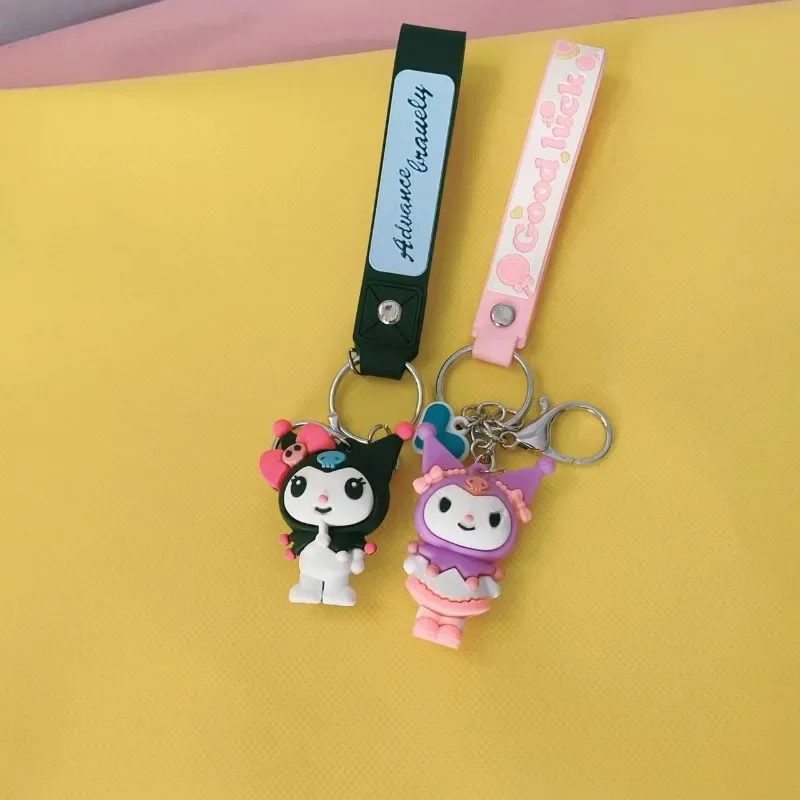 

Sanrio Kawaii Anime Cute Kuromi Two Styles Key Chain Toys Cartoon Suitability Christmas Valentine's Day Halloween Girls Gifts