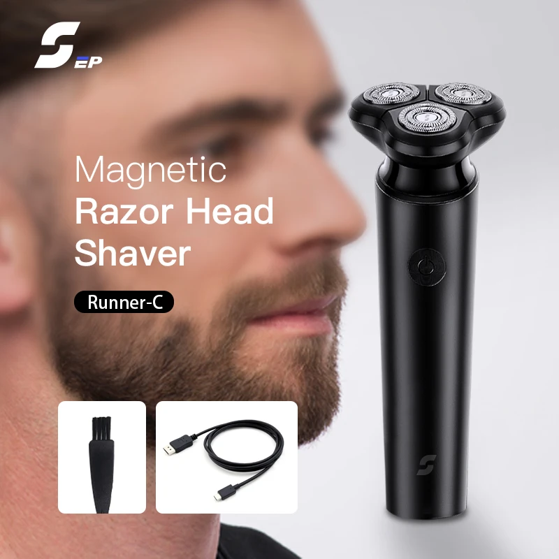 Перезаряжаемая электробритва для мужчин триммер бороды 3D плавающая машинка