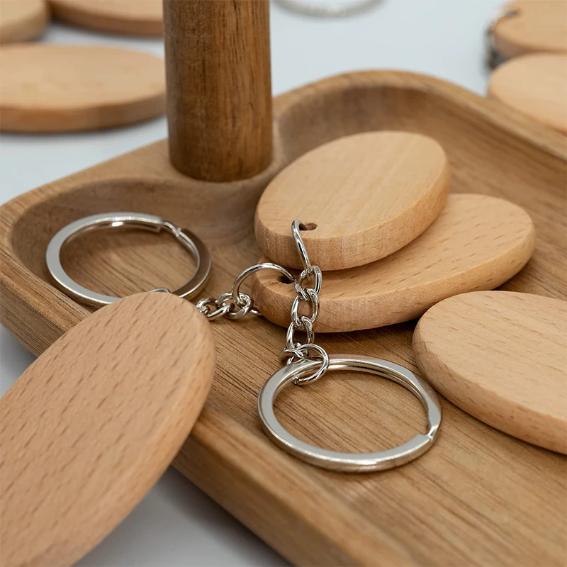 30 шт. деревянные Брелоки для ключей