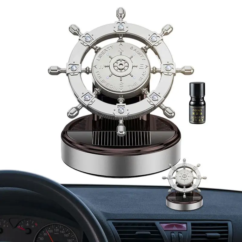 

Solar Ship Rudder Perfume Solar Rotating Perfume Base Car Fragrance Diffuser Natural Essential Oil Diffuser For Home Offices Car