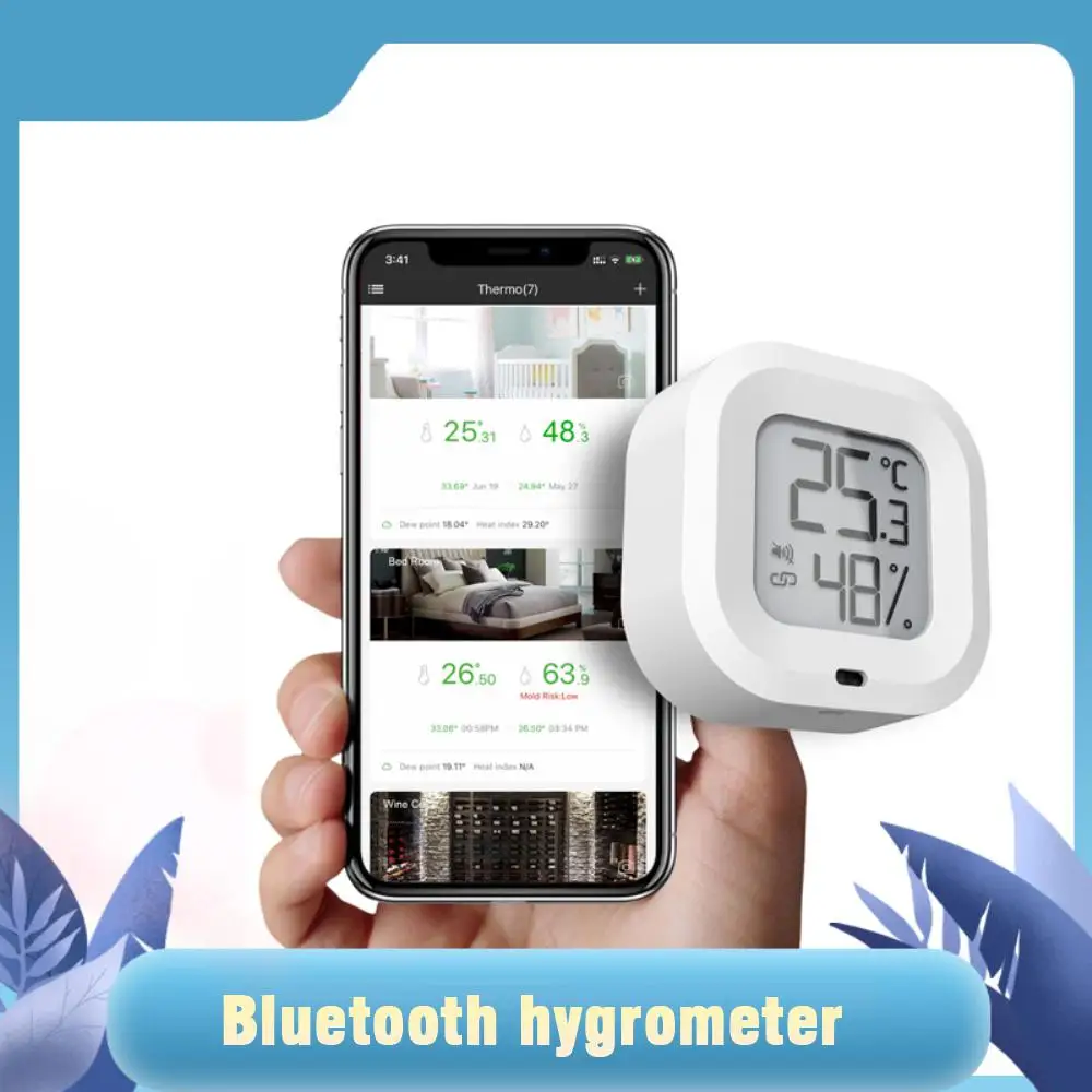 

Цифровой мини-Термометр-Гигрометр с Bluetooth и ЖК-дисплеем