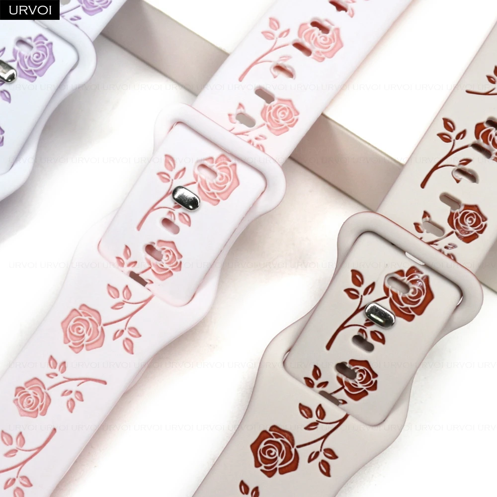 Силиконовый ремешок URVOI для Apple Watch 41 мм