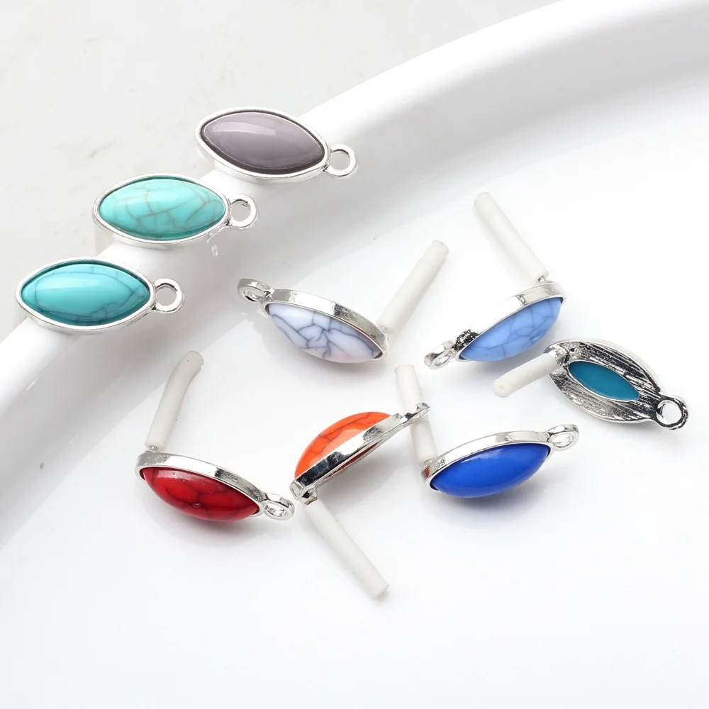 

Серьги-компоненты из цинкового сплава в стиле ретро с серебряным покрытием и эллипсом для создания украшений своими руками