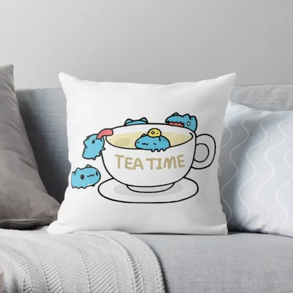 

Comic Cat Bugcat Capoo Teatime Printing Throw Pillow Cover Throw Wedding Decor Bed Decorative Cushion Sofa Pillows not include