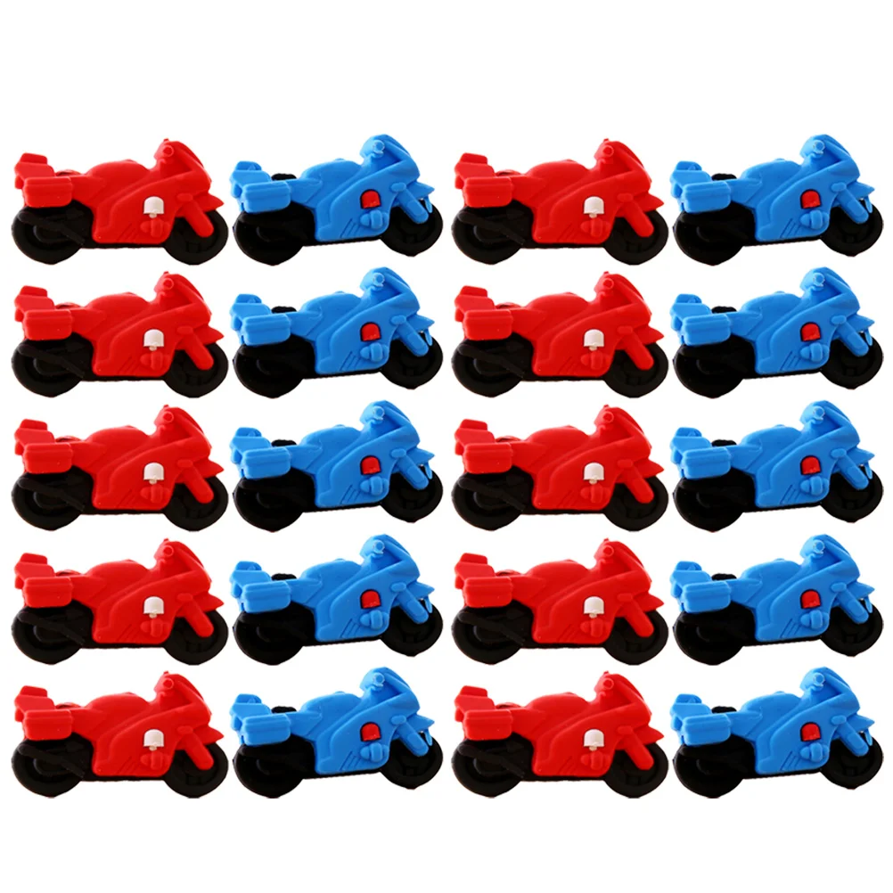 

Eraserseraser Cartoon Students Motorcycle Car Toy Rubbercuteshaped Novelty Mini Lovely Kids Vehicle Gifts Miniature Toddler